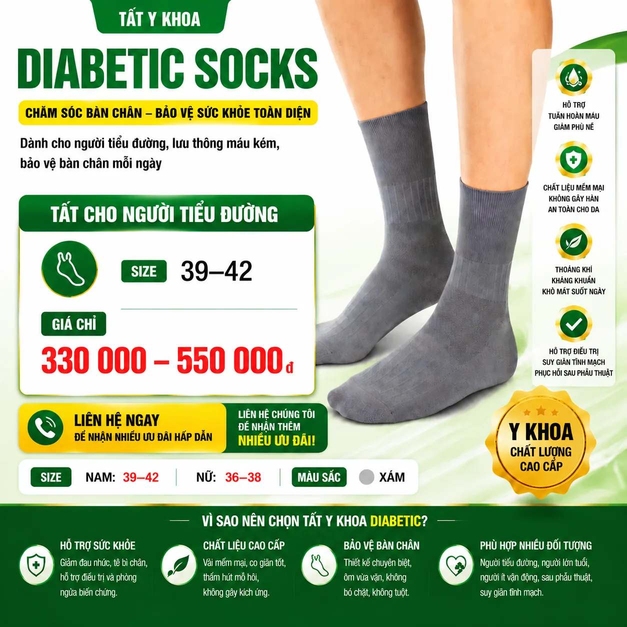 delifecare man diabetic socks
